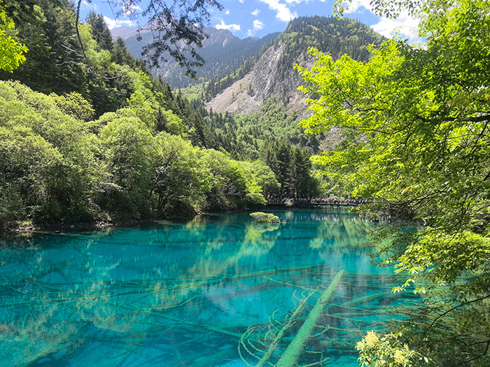 九寨沟湖面